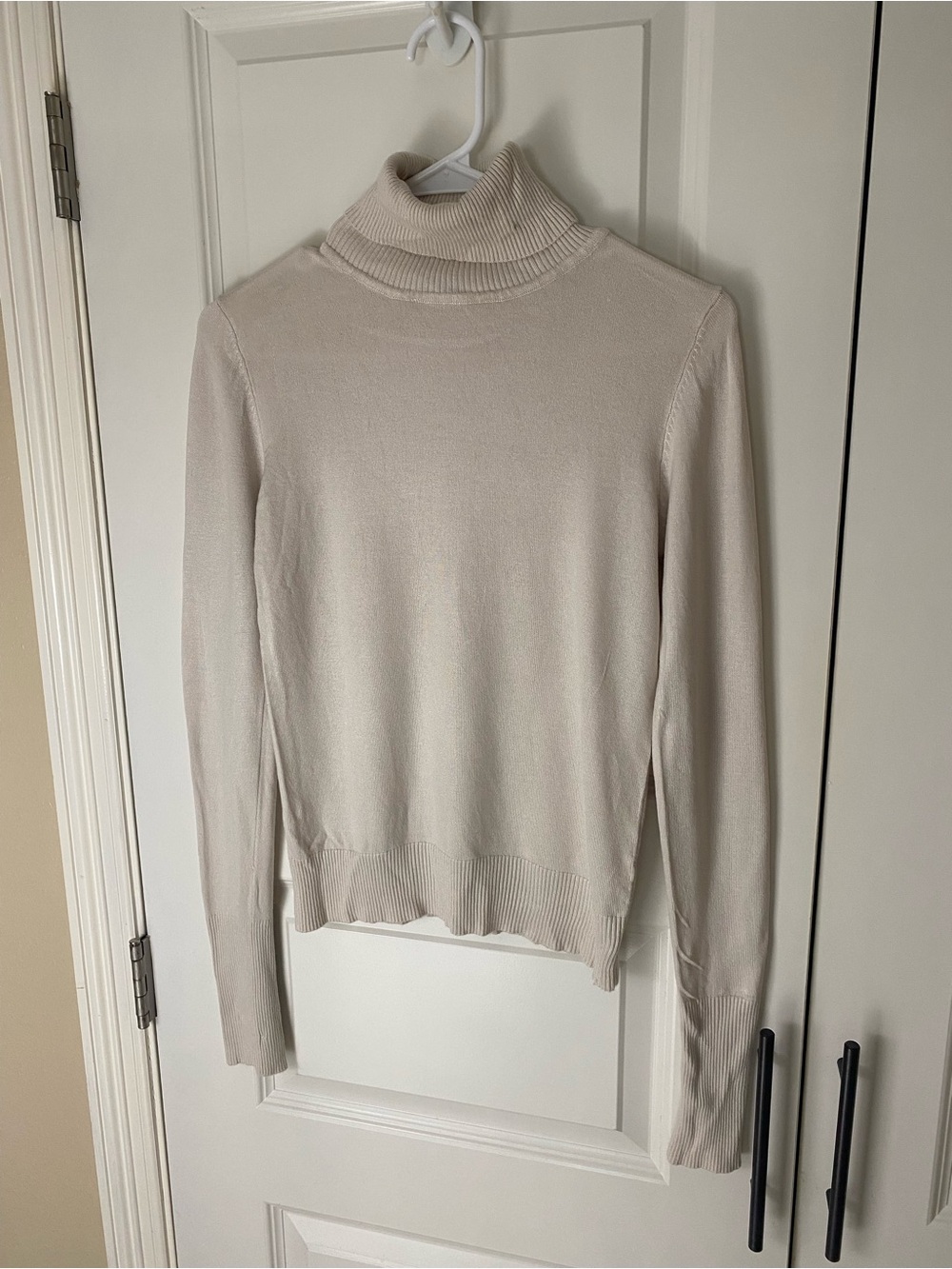 stradivarius Cream Turtleneck Long Sleeve Top